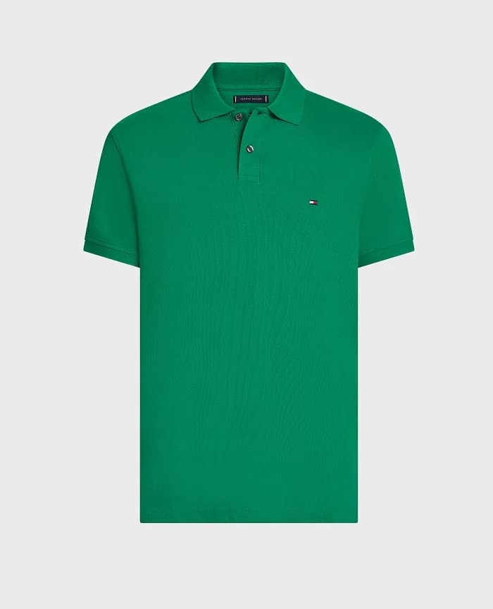 Green polo shirt